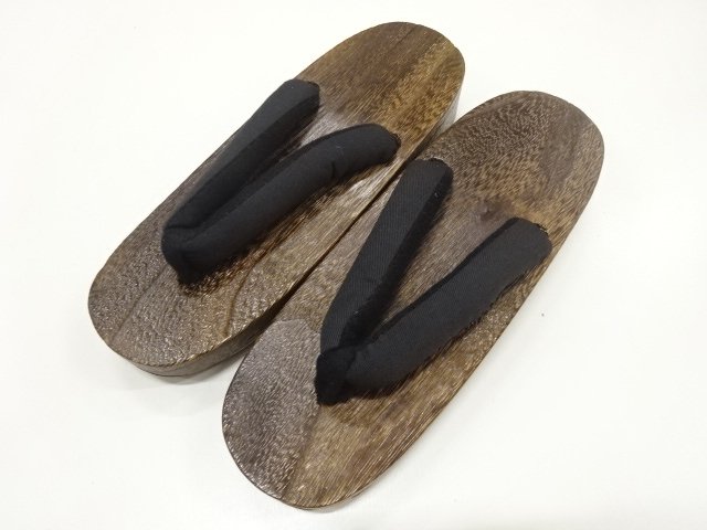 未使用品　焼桐下駄(24センチ)